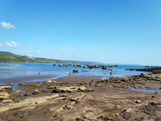 view of the beach in brittany