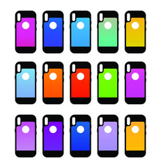 Smartphone cases (front and back view)