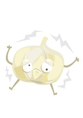 shocked garlic character