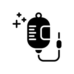 infusion icon in glyph style. vector illustration for graphic design, website, UI isolated on white background. EPS 10