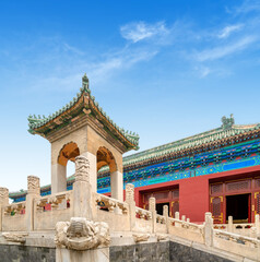 Historical building in Tiantan Park, Beijing, China.