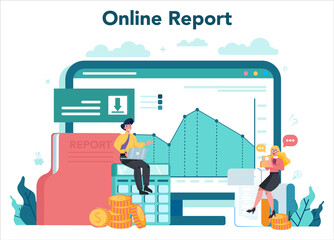 Cashier online service or platform. Client service, payment operation.