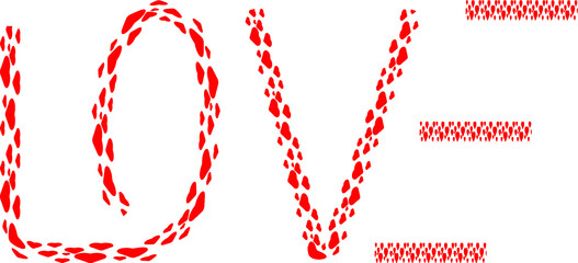 Heart border frame . love design element . vector