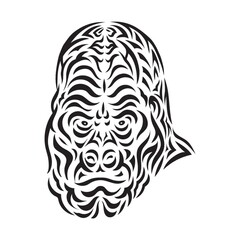 gorilla tattoo design