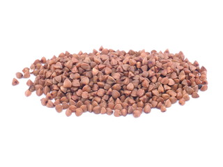 buckwheat on a white background