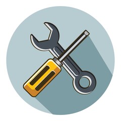 wrench and screwdriver