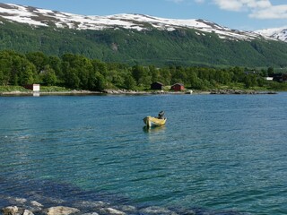 Fototapeta na wymiar Tromsø Telegrafbukta Northern Norway Summer