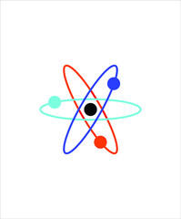 atom molecule icon,vector best flat icon.