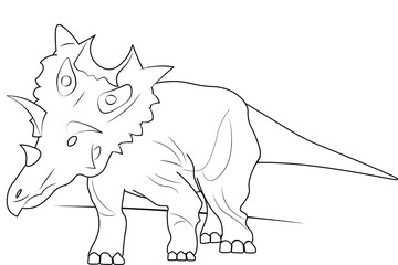 Wild styracosaurus dinosaur walking fun education learning