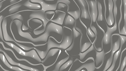 Simple light Middle grey monochromic 3D abstract background image made of plain crackle patterns with shadow perspectives. east and aged