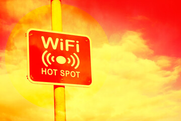 Wifi hotspot sign
