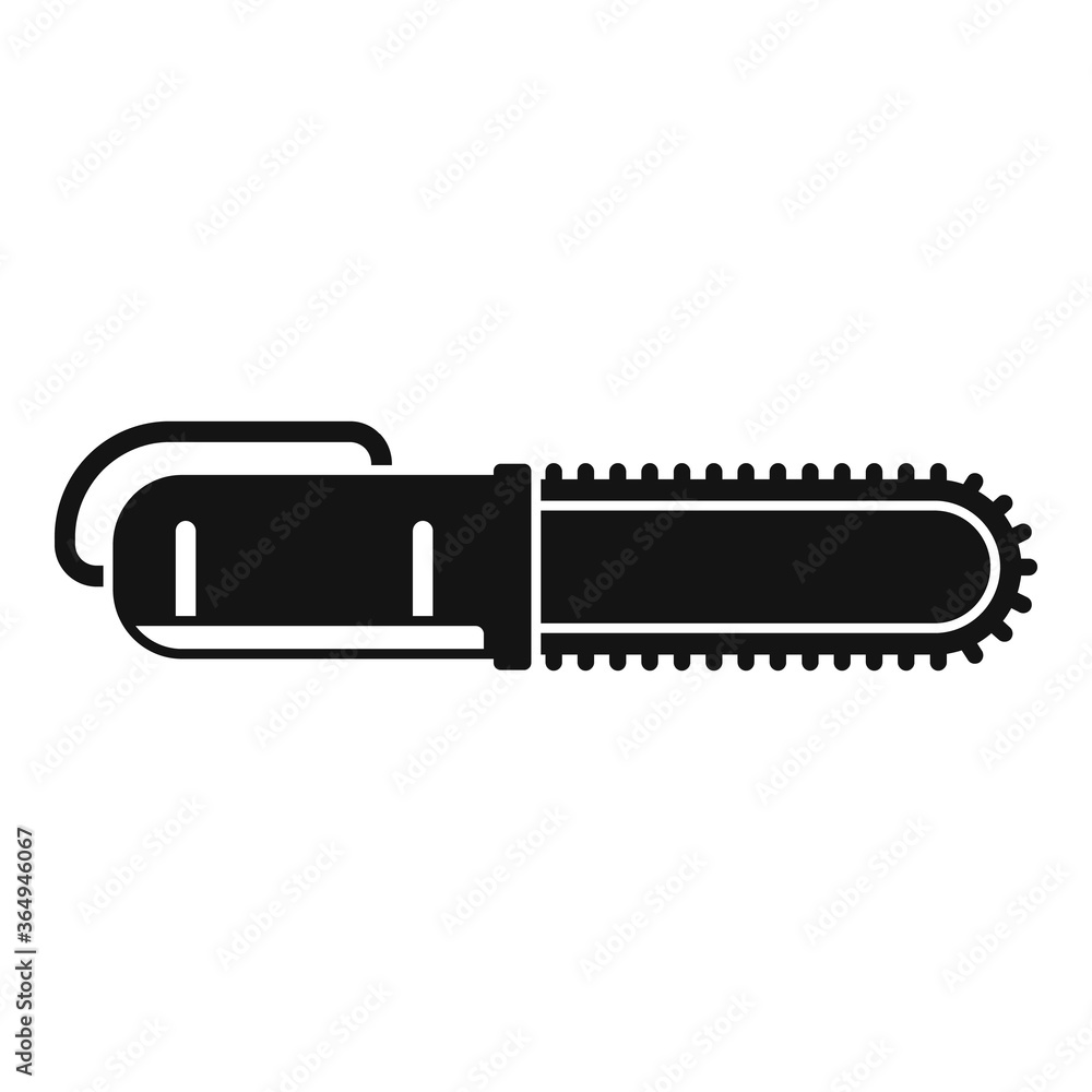 Canvas Prints Gasoline chainsaw icon. Simple illustration of gasoline chainsaw vector icon for web design isolated on white background