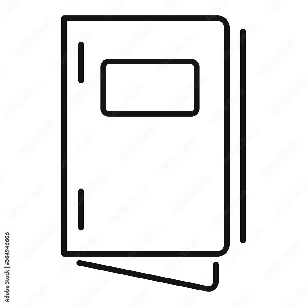 Aufkleber design catalog icon. outline design catalog vector icon for web design isolated on white background