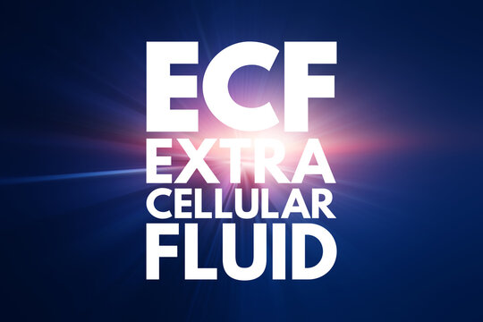 ECF - Extracellular fluid acronym, medical concept background