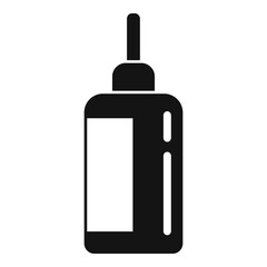 Homeopathy dropper bottle icon. Simple illustration of homeopathy dropper bottle vector icon for web design isolated on white background