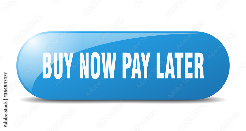 Wall mural buy now pay later button. buy now pay later sign. key. push button.