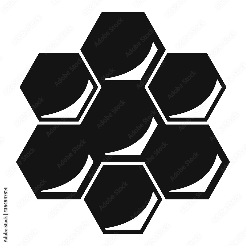 Poster honey comb icon. simple illustration of honey comb vector icon for web design isolated on white back