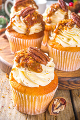 Pecan Pie sweet salted cupcakes