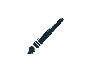 Paintbrush Icon Vector Logo Template Illustration Design