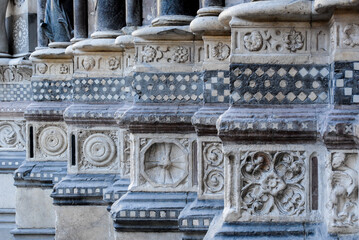 Close-up of the Genoa's cathedral,Genoa,Italy,2006.