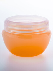 plastic jars with lip gloss