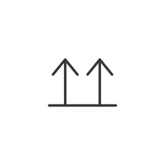 This side up icon. Logistic symbol modern, simple, vector, icon for website design, mobile app, ui. Vector Illustration