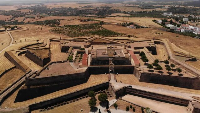 Star shaped fortress in in the south of Elvas