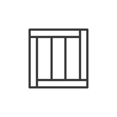 Wooden box icon. Logistic symbol modern, simple, vector, icon for website design, mobile app, ui. Vector Illustration