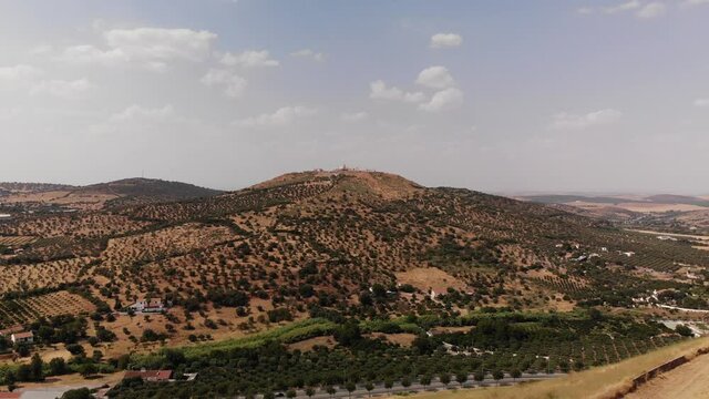 Panoramic view of mountain in Alentejo