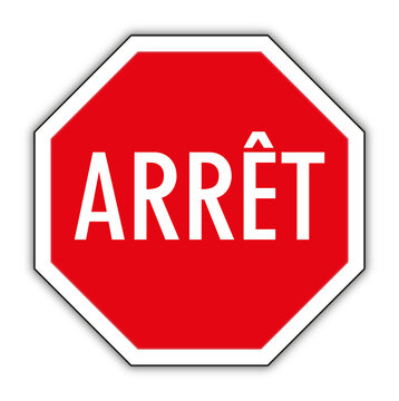 panneau d&rsquo;arr&ecirc;t
