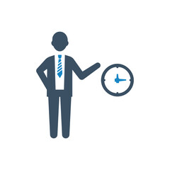 Deadline time management icon