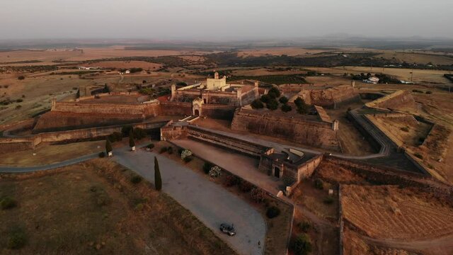 Star shaped fortress in in the south of Elvas