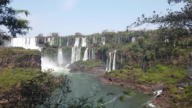 The magnificent Iguazu waterfalls in Argentina