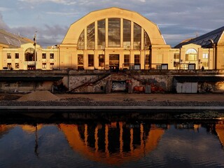 German zeppelin hangars, now Riga Central Market
