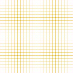 Grid paper. Abstract squared background with yellow graph. Geometric pattern for school, wallpaper, textures, notebook. Lined blank isolated on transparent background. 