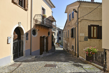 A street in the old town of Cassano Irpino, in the province of Avellino, Italy.