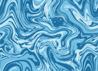 Ink Blue Aqua Graphic Backdrop. Pastel Seamless Liquid Vector Oil. Cyan Repeat Modern Paint Design. Indigo Seamless Color Paint Wallpaper. Bright Repeat Texture. © Free Ukraine&Belarus