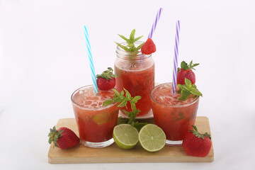 strawberries mojito