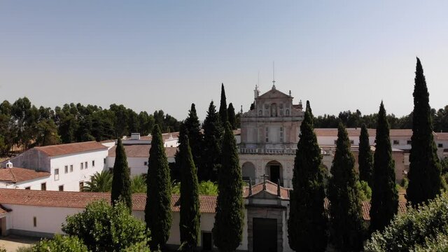 The convent between the trees in Evora