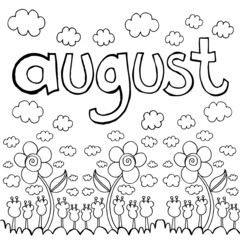 August doodle sketch