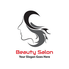 Vector logo Salon design in eps 10. Simple template and ready to use.