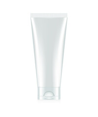 Face Wash Cream Mockup, Realistic skincare Tube