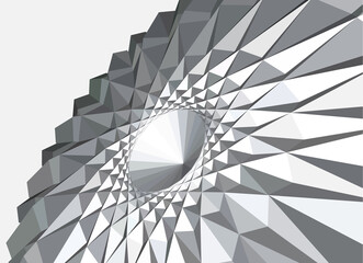 Abstract geometric optical illusion figure