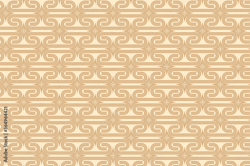 Poster abstract geometric pattern with wavy lines, stripes. a seamless vector background. combination dark 