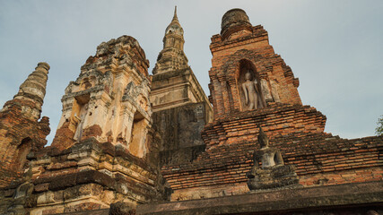 Sukhothai historical park, the old town of Thailand in 800 year ago,UNESCO World Heritage Site in Thailand
