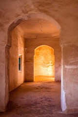 Arabic arquitecture in Telouet Kasbah, Morocco