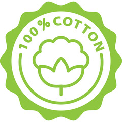 cotton green icon stamp rounded 