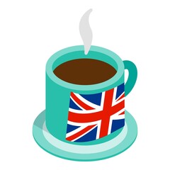 Tea tradition icon. Isometric illustration of tea tradition vector icon for web