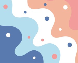 Abstract cute wave art design