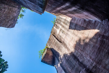 Danxia Landform of Yanziyan in Lianhuashan Park, Panyu, Guangzhou, China